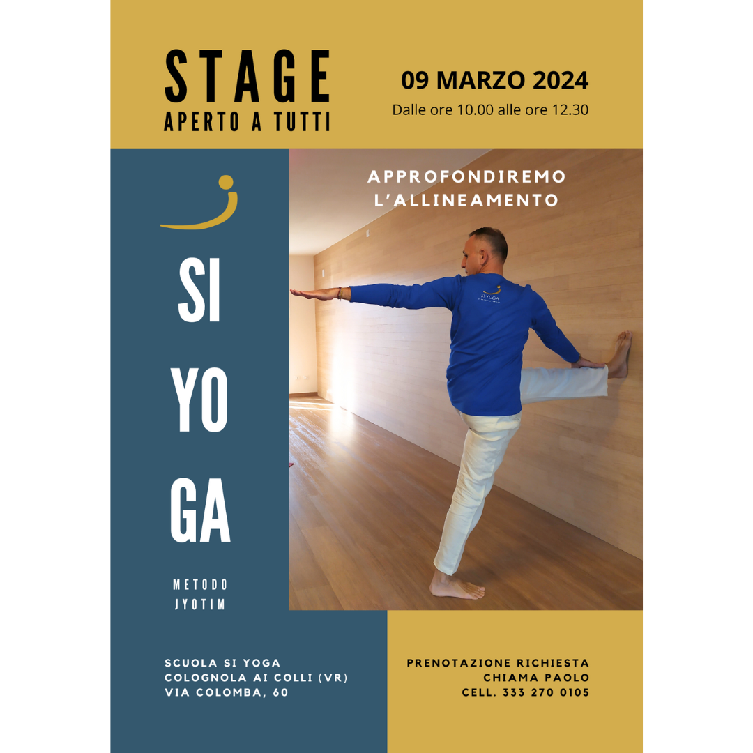 Stage SI YOGA Allineamento sabato 09 marzo 2024 - Colognola ai Colli VR_