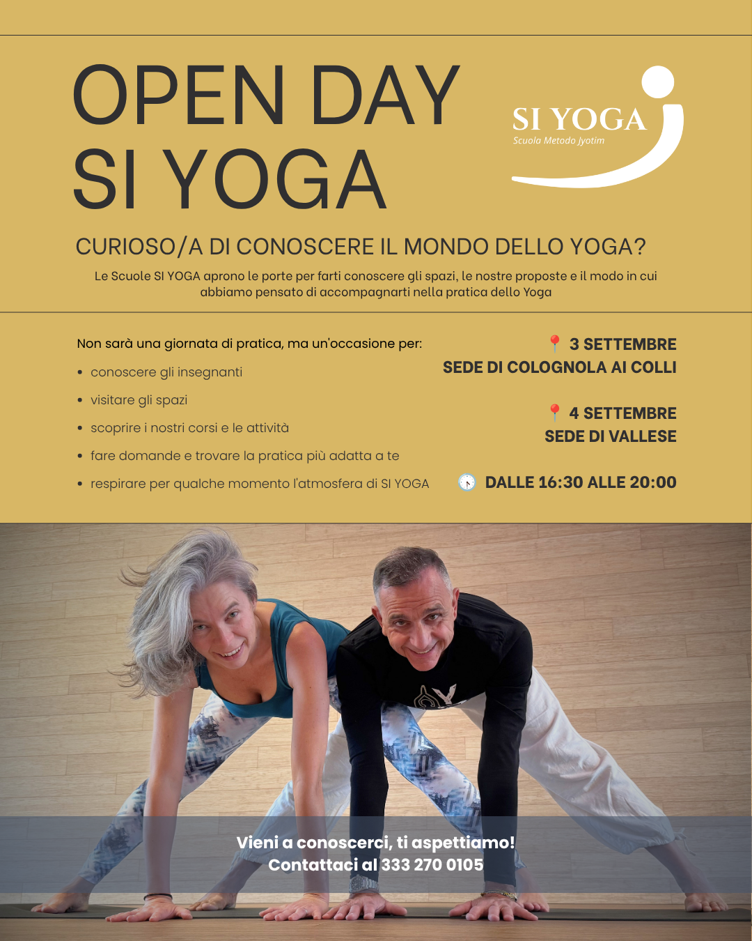 Open Day Si Yoga settembre 2026